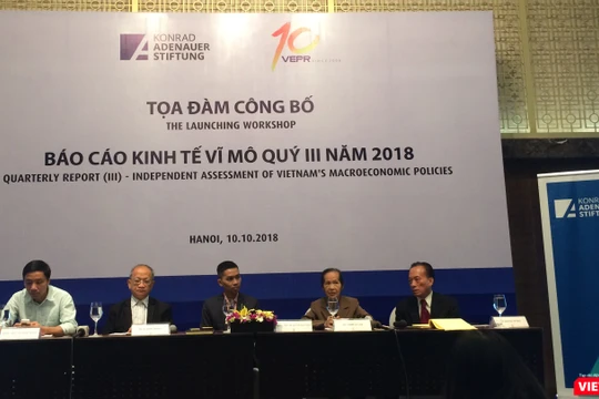 Tọa đàm công bố Báo cáo Kinh tế Vĩ mô Quý III/2018 (Ảnh: P.D)