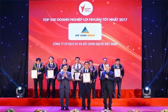 Đất Xanh lọt vào top 76 doanh nghiệp có lợi nhuận tốt nhất Việt Nam năm 2017 (Nguồn: DXG)