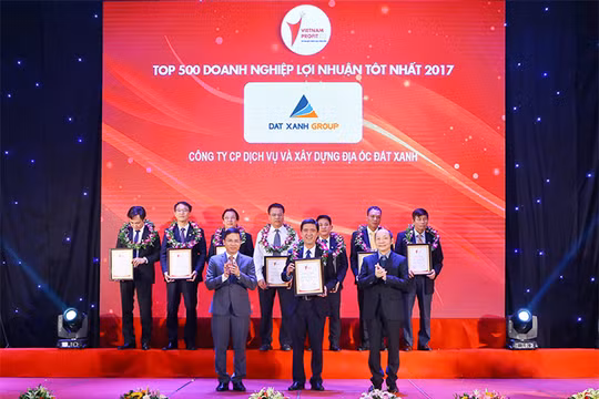 Đất Xanh lọt vào top 76 doanh nghiệp có lợi nhuận tốt nhất Việt Nam năm 2017 (Nguồn: DXG)