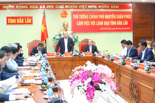 Quang cảnh buổi làm việc ngày 8/12/2018 (Nguồn: daklak.gov.vn)