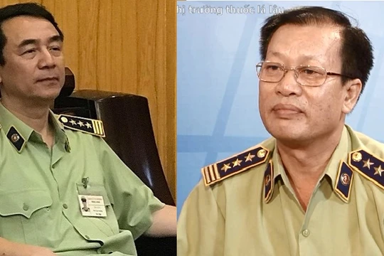 Ông Trần Hùng (trái) và ông Nguyễn Trọng Tín.