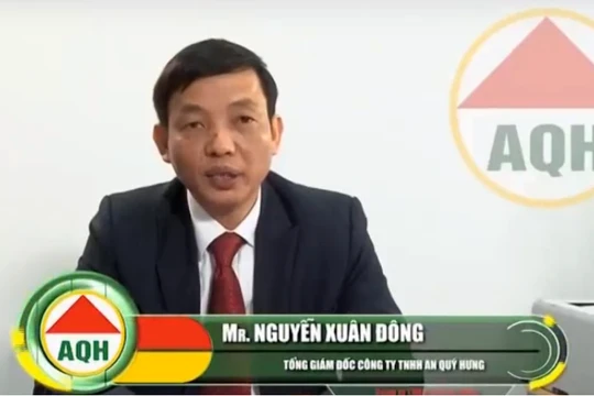 Ông Nguyễn Xuân Đông khi đảm nhiệm vị trí Tổng Giám đốc An Quý Hưng (Nguồn: AQH)