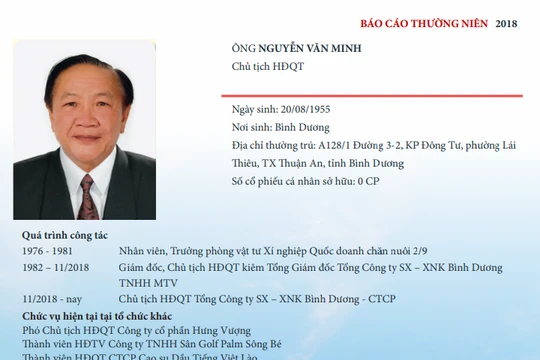 Ông Nguyễn Văn Minh xin từ nhiệm giữa tâm báo nhưng không được chấp thuận (Nguồn: Protrade) 