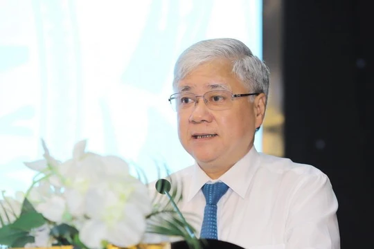  Bí thư TƯ Đảng, Chủ tịch Ủy ban Trung ương MTTQ Việt Nam phát biểu tại hội nghị