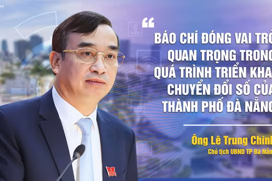 Ông Lê Trung Chinh – Chủ tịch UBND TP Đà Nẵng - trả lời phỏng vấn của VietTimes về vấn đề chuyển đổi số của TP Đà Nẵng và vai trò của báo chí trong tiến trình chuyển đổi số tại địa phương.