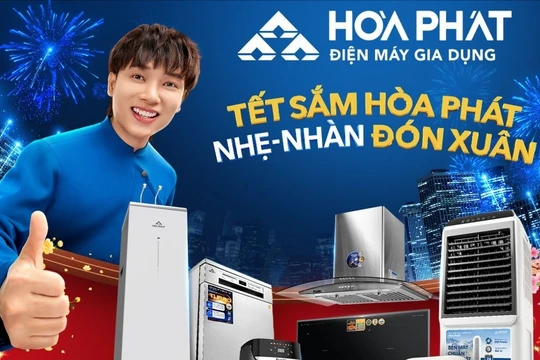 Đón Tết "Nhẹ-Nhàn-Khỏe" với loạt sản phẩm mới từ Điện máy Gia dụng Hòa Phát