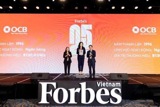 Phát triển bền vững và tiên phong số hóa, OCB vào top thương hiệu niêm yết dẫn đầu năm 2024