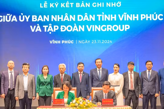 UBND tỉnh Vĩnh Phúc và Tập đoàn Vingroup ký kết thỏa thuận hợp tác toàn diện về chuyển đổi xanh 