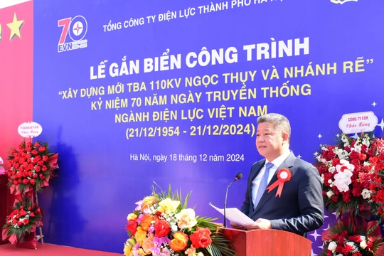 Điện lực TP Hà Nội khánh thành trạm biến áp 110kV Ngọc Thụy