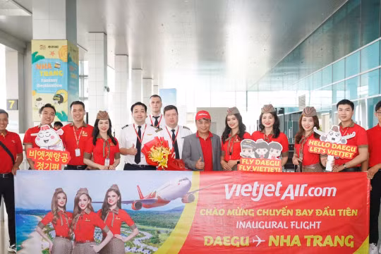 Vietjet khai trương đường bay Daegu – Nha Trang, nối gần hơn hai thiên đường du lịch Việt – Hàn