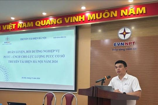 Truyền tải điện Hà Nội nâng cao năng lực PCCC&CNCH cho lực lượng cơ sở
