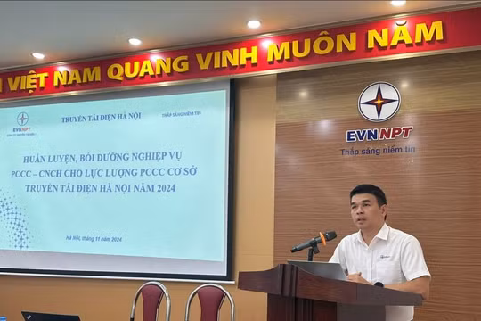 Truyền tải điện Hà Nội nâng cao năng lực PCCC&CNCH cho lực lượng cơ sở