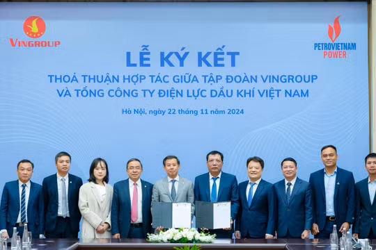Tập đoàn Vingroup và Tổng Công ty Điện lực Dầu khí VN hợp tác phát triển hạ tầng năng lượng xanh