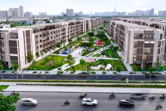 Nhà phố SOHO mặt tiền Đỗ Xuân Hợp hút khách săn tìm