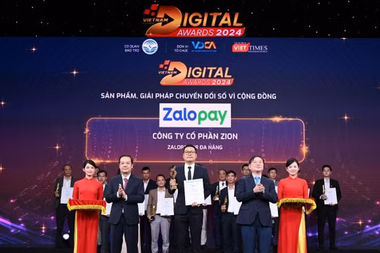 Mã Zalopay QR Đa Năng được vinh danh Giải pháp chuyển đổi số vì cộng đồng 