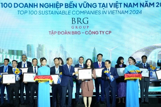 Tập đoàn BRG lần thứ tư liên tiếp được vinh danh "Doanh nghiệp bền vững Việt Nam"