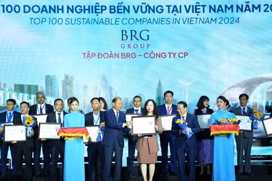 Tập đoàn BRG lần thứ tư liên tiếp được vinh danh "Doanh nghiệp bền vững Việt Nam"