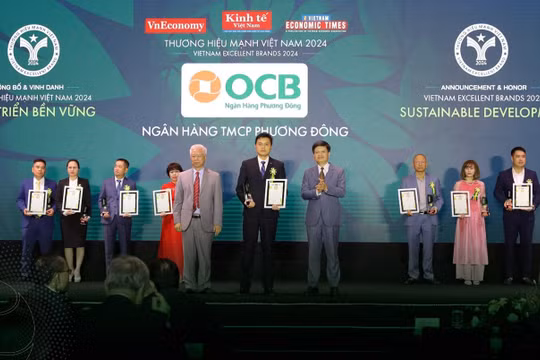 OCB liên tiếp nhiều năm liền đạt thương hiệu mạnh Việt Nam 2024