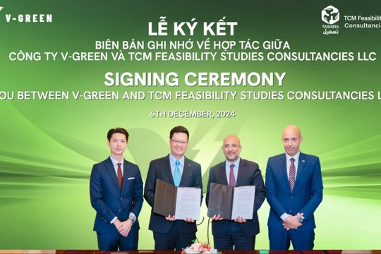 V-Green và Prime Group ký MOU phát triển 100.000 trạm sạc xe điện Vinfast tại Indonesia
