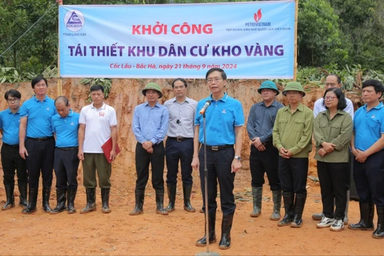 Petrovietnam khởi công tái thiết toàn bộ khu dân cư thôn Kho Vàng