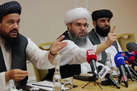 Đại diện Taliban tới thăm Nga (Ảnh: KP)