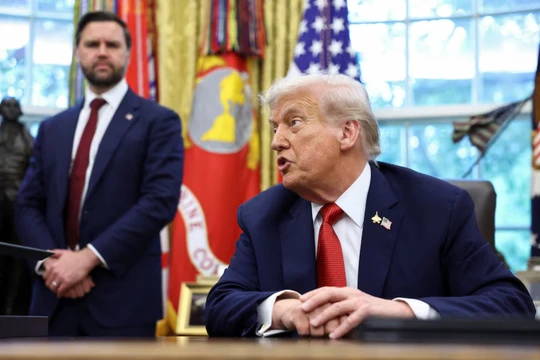 Tổng thống Mỹ Donald Trump phát biểu tại Nhà Trắng ở Washington, D.C., Mỹ ngày 25/9. Ảnh: Reuters.