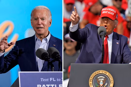Tổng thống Trump và đối thủ Biden nỗ lực vận động cử tri trước ngày bầu cử (Ảnh: NYTimes)
