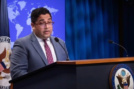 Phát ngôn viên Bộ Ngoại giao Mỹ Vedant Patel (Ảnh: Getty)