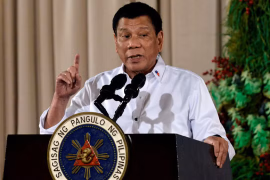 Cựu Tổng thống Philippines Rodrigo Duterte. Ảnh: Reuters.