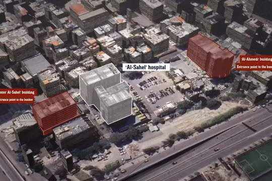 Hình ảnh trong đoạn clip mô tả sơ đồ hầm ngầm chứa vàng và tiền của Hezbollah (Ảnh: IDF)