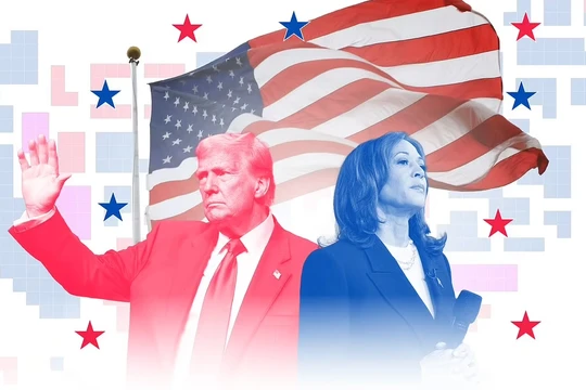 Các đại cử tri sẽ quyết định ông Donald Trump hoặc bà Kamala Harris chiến thắng trong cuộc đua vào Nhà Trắng (Ảnh: DailyMail)