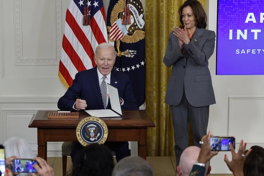 Cựu Tổng thống Mỹ Joe Biden và cựu Phó Tổng thống Kamala Harris. Ảnh: Getty.