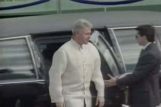 Tổng thống Mỹ Bill Clinton tham dự Hội nghị thượng đỉnh APEC ở Manila, Philippines ngày 24/11/1996 (Ảnh: Reuters)