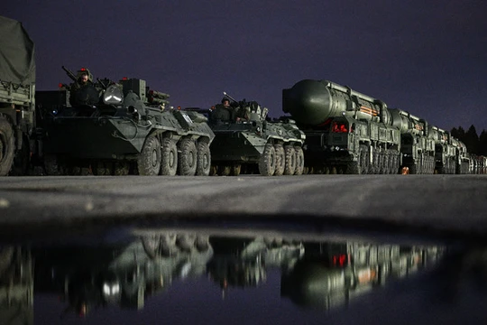 Hệ thống tên lửa đạn đạo liên lục địa Yars của Nga. Ảnh: sputnik.