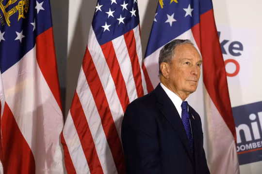 Cựu Thị trưởng New York, tỷ phú Michael Bloomberg (Ảnh: Reuters)