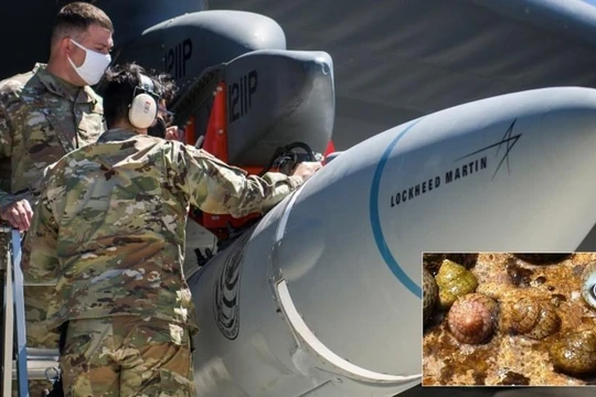 Tên lửa không-đối-đất siêu thanh AGM-183A của Mỹ (Ảnh: Reuters)