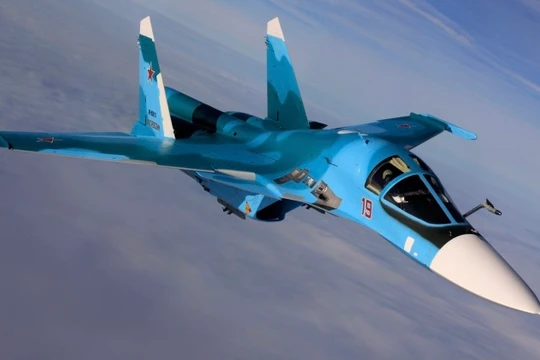 Chiến đấu cơ Su-34 của Không quân Nga. Ảnh: MW.
