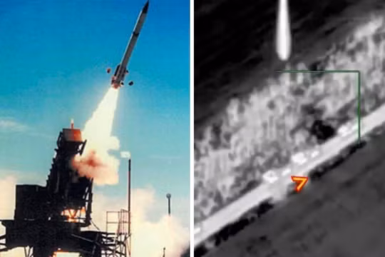 Hình ảnh phóng tên lửa Patriot và đòn tấn công bằng tên lửa Iskander nhằm vào hệ thống Patriot. Ảnh: MW.