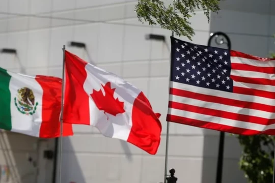 Quan hệ giữa Mỹ, Canada và Mexico trở nên căng thẳng kể từ khi Washington đưa ra biện pháp áp thuế. Ảnh: Reuters.