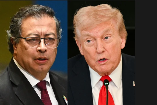 Ông Petro phát biểu sau khi ông Trump cảnh báo Mỹ có thể nhắm mục tiêu vào những kẻ buôn bán ma túy ở Colombia. Ảnh: AFP.