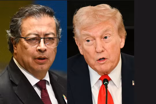 Ông Petro phát biểu sau khi ông Trump cảnh báo Mỹ có thể nhắm mục tiêu vào những kẻ buôn bán ma túy ở Colombia. Ảnh: AFP.
