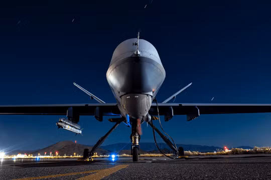 MQ-9 Reaper được trang bị tên lửa AIM-9X tại căn cứ không quân Creech ở Nevada, Mỹ (Ảnh: Asia Times)