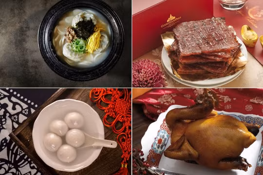 Các món ăn truyền thống dịp Tết Nguyên đán ở khu vực châu Á. Ảnh: Getty.