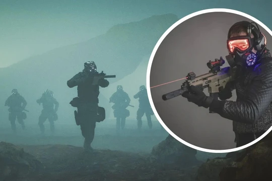 Ảnh đồ họa về mẫu robot được trưng bày tại Tuần lễ Học viên Lục quân Quốc tế lần thứ 12 vào tháng 11. Ảnh: IE.