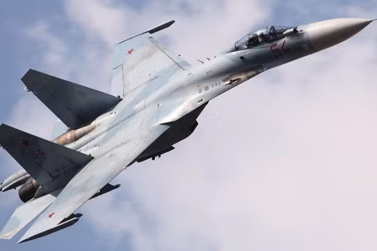 Chiến đấu cơ Su-27SM3 của Lực lượng Không quân Vũ trụ Nga. Ảnh: MW.