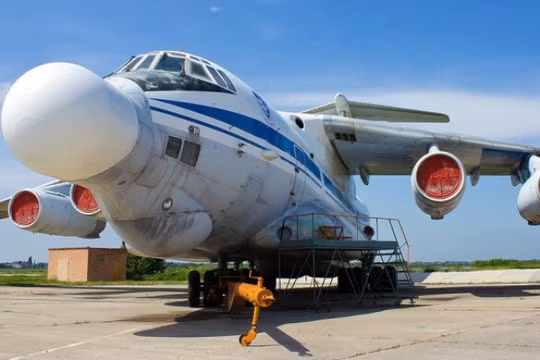 Máy bay thử nghiệm vũ khí laser trên không A-60 của Nga. Ảnh: MW.