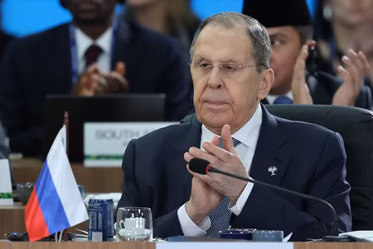 Ngoại trưởng Nga Sergey Lavrov tham dự cuộc họp BRICS tại Rio de Janeiro, Brazil, vào ngày 6/7. Ảnh: Sputnik.