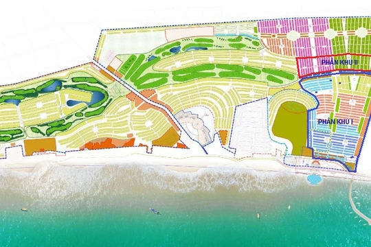 Mặt bằng tổng thể dự án Thung Lũng Đại Dương sau khi đổi chủ