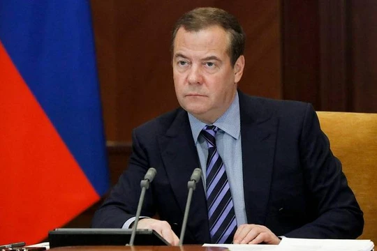 Phó chủ tịch Hội đồng An ninh Liên bang Dmitry Medvedev (Ảnh: Tass).