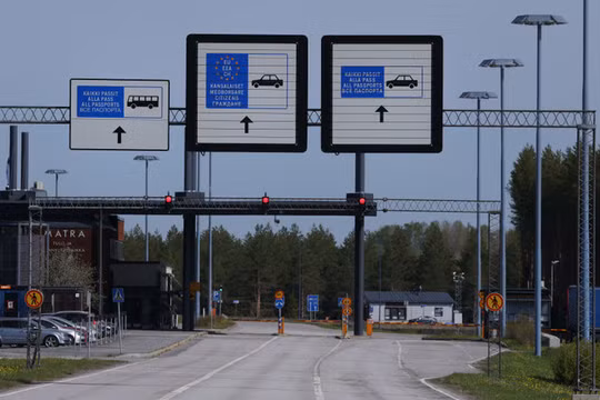 Cửa khẩu biên giới Imatra giữa Phần Lan và Nga. Ảnh: Getty.